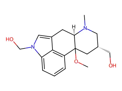 Ergoline-1,8-dimethanol, 10-methoxy-6-methyl-, (8-beta)- structure