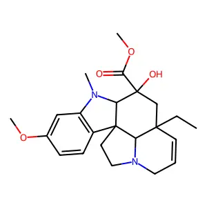 脱乙酰氧基文多灵 structure