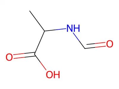 (2R)-2-甲酰氨基丙酸 structure