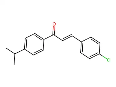 3-(4-Chlorophenyl)-1-[4-(1-methylethyl)phenyl]-2-propen-1-one structure