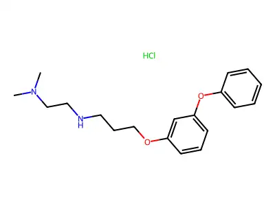 [2-(Dimethylamino)ethyl][3-(3-phenoxyphenoxy)propyl]amine hydrochloride structure