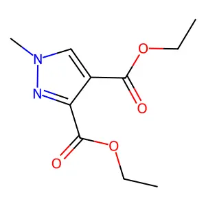 Pyrazole-3,4-dicarboxylic acid, 1-methyl-, diethyl ester structure