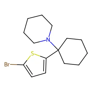 Piperidine, 1-[1-(5-bromo-2-thienyl)cyclohexyl]- structure