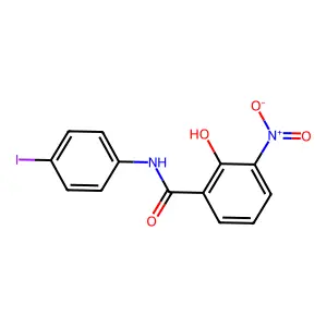 4'-Iodo-3-nitrosalicylanilide structure