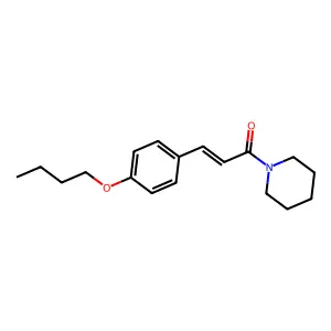 1-Piperidino-3-(4-butoxyphenyl)-2-propene-1-one structure