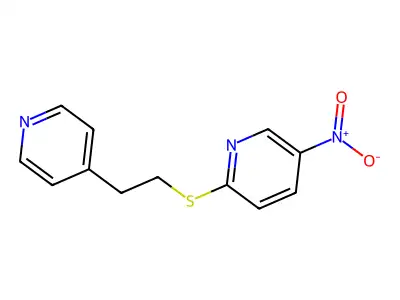 5-Nitro-2-(2-pyridin-4-ylethylsulfanyl)pyridine structure