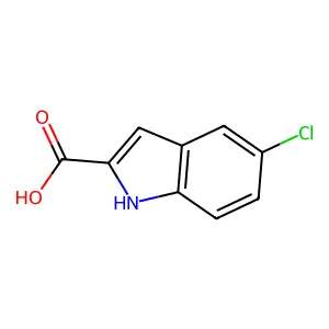 5-氯-1H-吲哚-2-甲酸 structure