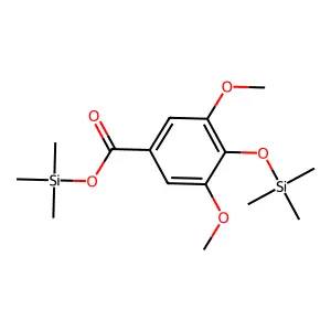 Trimethylsilyl 3,5-dimethoxy-4-(trimethylsilyloxy)benzoate structure