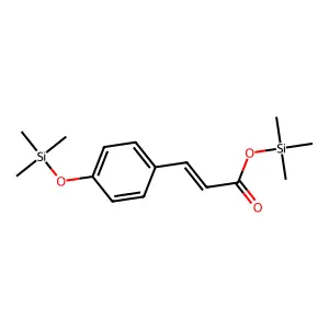 4-(Trimethylsilyl)oxycinnamic acid trimethylsilyl ester structure