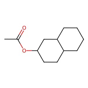 Decahydro-beta-naphthyl acetate structure
