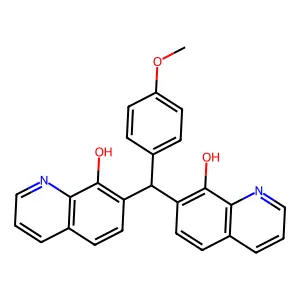 8-Quinolinol, 7,7'-[(4-methoxyphenyl)methylene]bis- structure