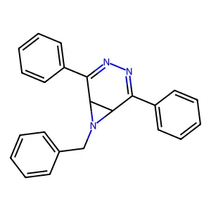 7-Benzyl-2,5-diphenyl-3,4,7-triazabicyclo[4.1.0]hepta-2,4-diene structure