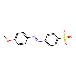 4-[(4-Methoxyphenyl)diazenyl]benzene-1-sulfonic acid structure