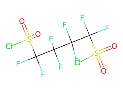 1,4-Butanedisulfonyl dichloride, 1,1,2,2,3,3,4,4-octafluoro- structure