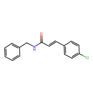 (E)-N-benzyl-3-(4-chlorophenyl)acrylamide structure