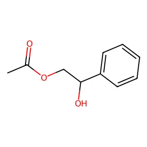1,2-Ethanediol, 1-phenyl-, 2-acetate structure