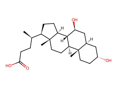 3alpha,7beta-Dihydroxy-5alpha-cholan-24-oic Acid structure