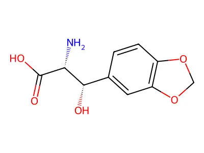 3,4-Methylenedioxyphenylserine structure