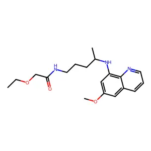 Acetamide, 2-ethoxy-N-[4-[(6-methoxy-8-quinolinyl)amino]pentyl]- structure