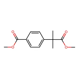 Methyl 4-(1-methoxy-2-methyl-1-oxopropan-2-yl)benzoate structure