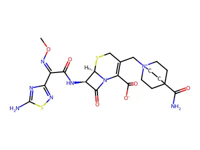 Antibiotic E 1040; Cefclidin; Cefclidine structure