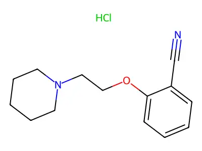 2-(2-Piperidin-1-ylethoxy)benzonitrile;hydrochloride structure