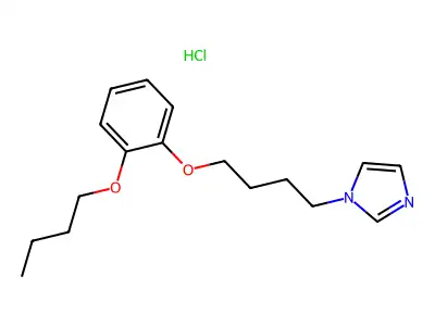 1-[4-(2-Butoxyphenoxy)butyl]imidazole;hydrochloride structure