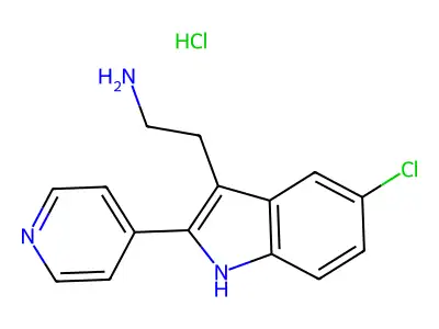 2-(5-Chloro-2-pyridin-4-YL-1H-indol-3-YL)-ethylamine hydrochloride structure
