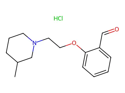 2-(2-(3-Methylpiperidin-1-yl)ethoxy)benzaldehyde hydrochloride structure