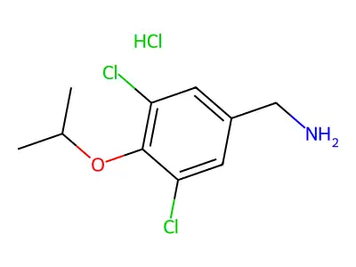 3,5-Dichloro-4-isopropoxybenzylamine hydrochloride structure