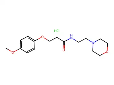 3-(4-methoxyphenoxy)-N-[2-(4-morpholinyl)ethyl]propanamide hydrochloride structure