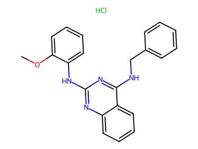 N4-benzyl-N2-(2-methoxyphenyl)quinazoline-2,4-diamine hydrochloride structure