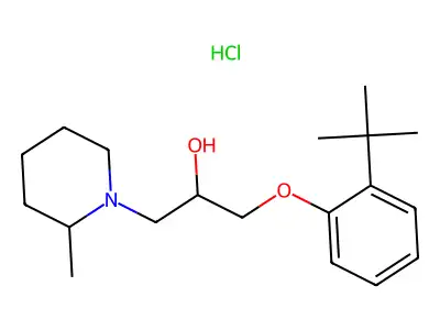1-(2-Tert-butylphenoxy)-3-(2-methylpiperidin-1-yl)propan-2-ol hydrochloride structure