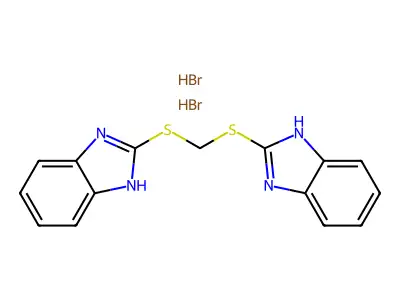 bis((1H-benzo[d]imidazol-2-yl)thio)methane dihydrobromide structure