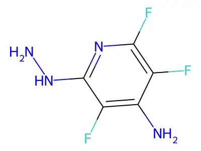 2,3,5-Trifluoro-6-hydrazinylpyridin-4-amine structure