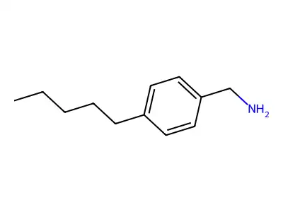 (4-Pentylphenyl)methanamine structure