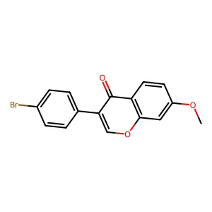 3-(4-Bromophenyl)-7-methoxychromen-4-one structure