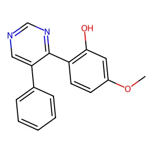5-Methoxy-2-(5-phenylpyrimidin-4-yl)phenol structure