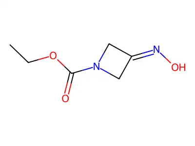 Ethyl 3-(hydroxyimino)-1-azetidinecarboxylate structure