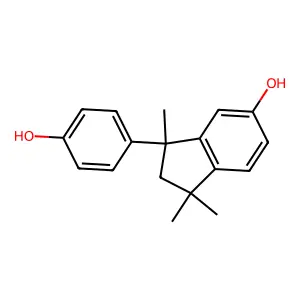 1H-Inden-5-ol, 2,3-dihydro-3-(4-hydroxyphenyl)-1,1,3-trimethyl- structure