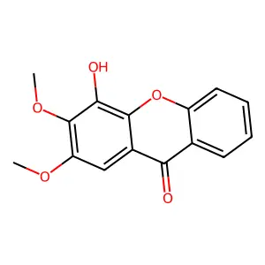 4-Hydroxy-2,3-dimethoxyxanthone structure