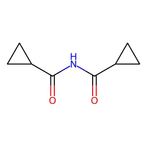 二环丙基甲二酰胺 structure