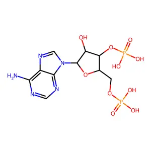 9-(3,5-二-O-膦酸戊呋喃糖基)-9H-嘌呤-6-胺 structure