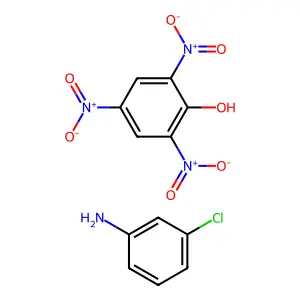 3-Chloroaniline;2,4,6-trinitrophenol structure
