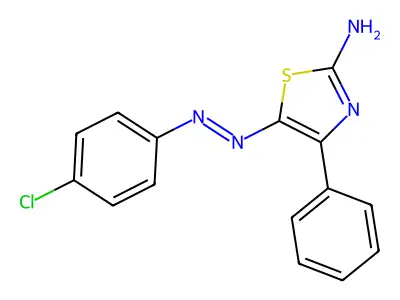 5-[(4-Chlorophenyl)diazenyl]-4-phenyl-1,3-thiazole-2-ylamine structure
