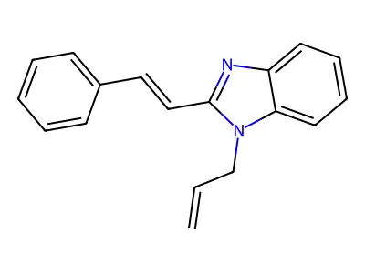 (E)-1-allyl-2-styryl-1H-benzo[d]imidazole structure