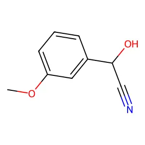 (2S)-2-羟基-2-(3-甲氧基苯基)乙腈 structure