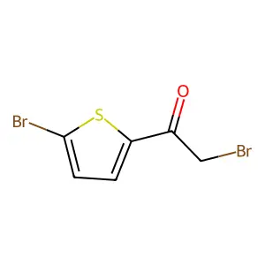 2-Bromo-1-(5-bromothiophen-2-yl)ethan-1-one structure