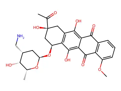 甲氨基柔红霉素 structure