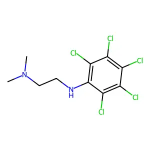 N~1~,N~1~-Dimethyl-N~2~-(pentachlorophenyl)ethane-1,2-diamine structure